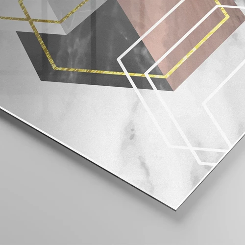Impression sur verre - Image sur verre - Composition en chaîne - 100x40 cm