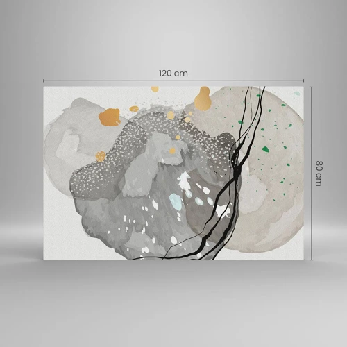 Impression sur verre - Image sur verre - Composition organique - 120x80 cm