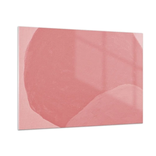 Impression sur verre - Image sur verre - Composition organique en rose - 100x70 cm