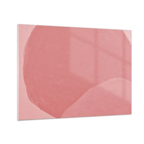 Impression sur verre - Image sur verre - Composition organique en rose - 70x50 cm