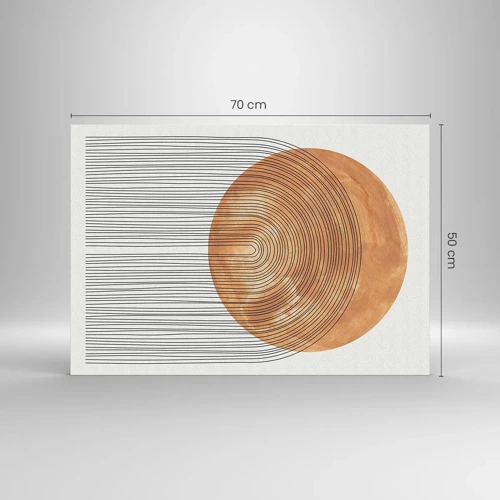 Impression sur verre - Image sur verre - Composition solaire - 70x50 cm