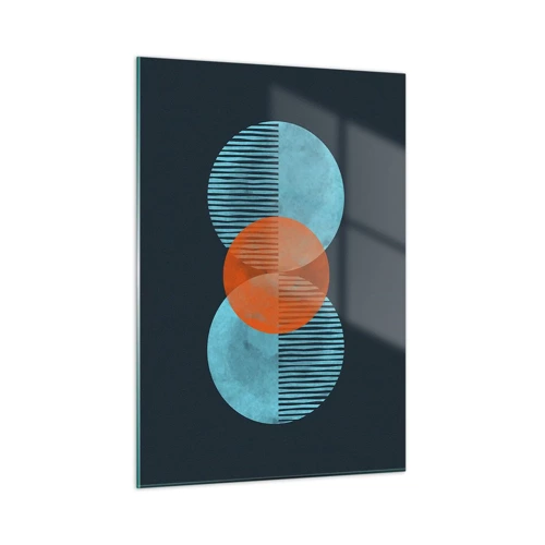 Impression sur verre - Image sur verre - Composition symétrique - 50x70 cm