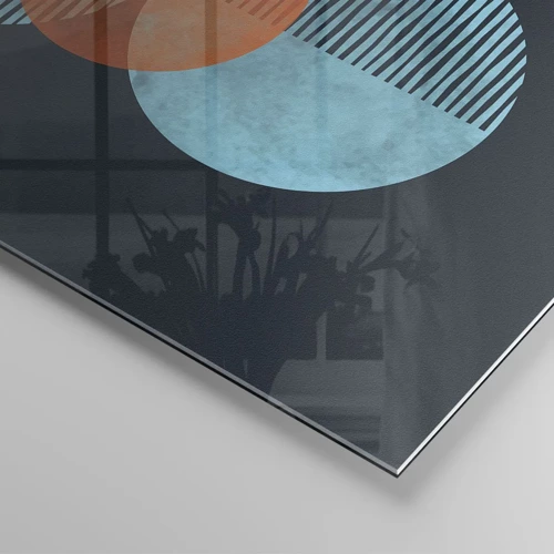 Impression sur verre - Image sur verre - Composition symétrique - 50x70 cm