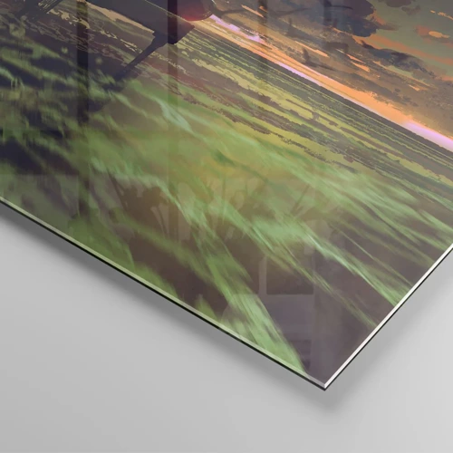 Impression sur verre - Image sur verre - Concert pour piano et vagues - 120x50 cm