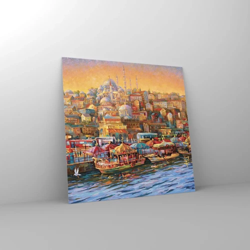 Impression sur verre - Image sur verre - Conte d'Istanbul - 30x30 cm