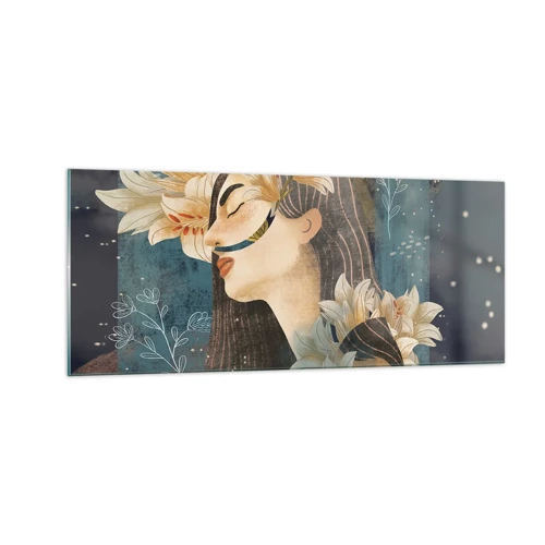 Impression sur verre - Image sur verre - Conte de fée sur la princesse lilas - 100x40 cm