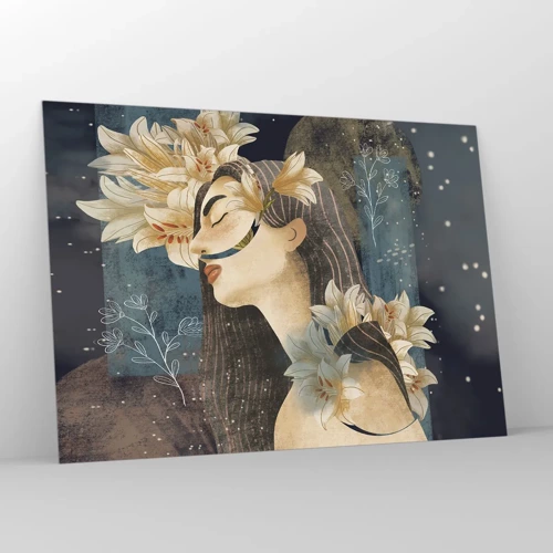 Impression sur verre - Image sur verre - Conte de fée sur la princesse lilas - 100x70 cm
