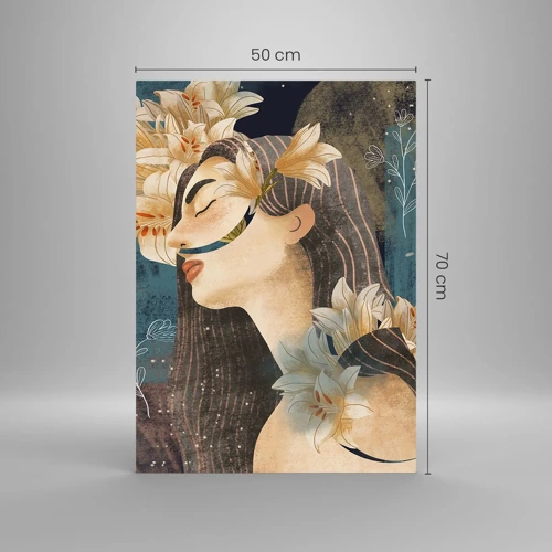 Impression sur verre - Image sur verre - Conte de fée sur la princesse lilas - 50x70 cm