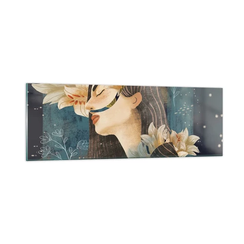Impression sur verre - Image sur verre - Conte de fée sur la princesse lilas - 90x30 cm