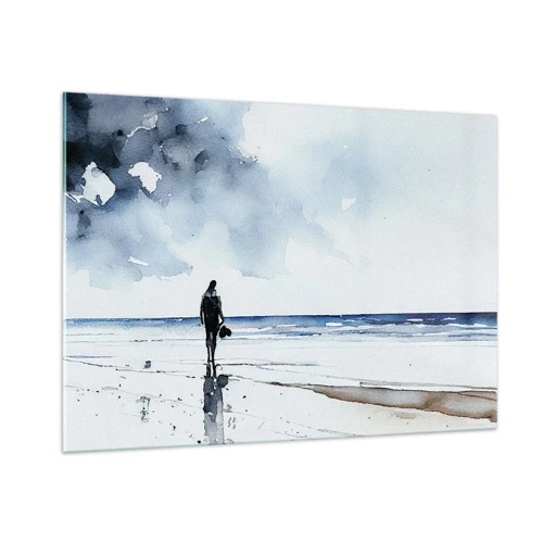 Impression sur verre - Image sur verre - Conversation avec la mer - 100x70 cm