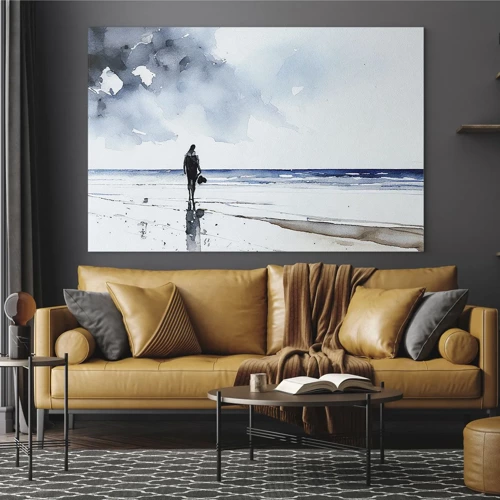 Impression sur verre - Image sur verre - Conversation avec la mer - 120x80 cm