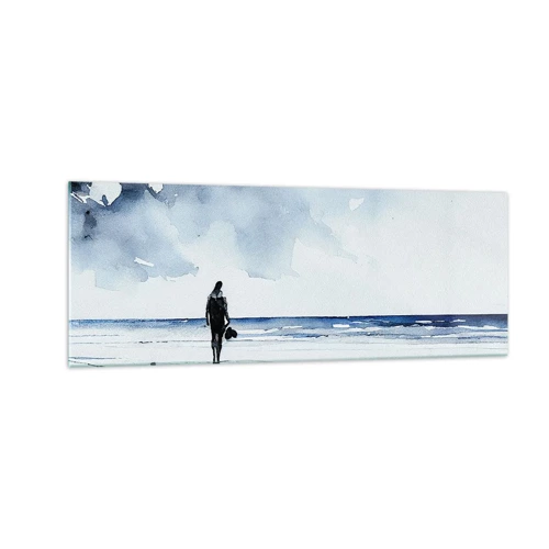 Impression sur verre - Image sur verre - Conversation avec la mer - 140x50 cm