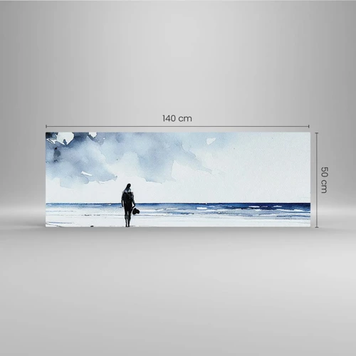 Impression sur verre - Image sur verre - Conversation avec la mer - 140x50 cm