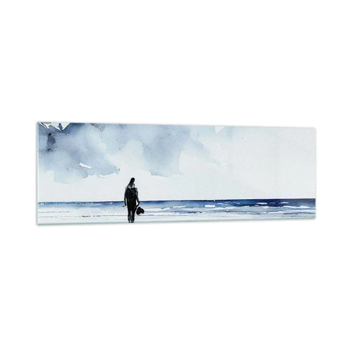 Impression sur verre - Image sur verre - Conversation avec la mer - 160x50 cm