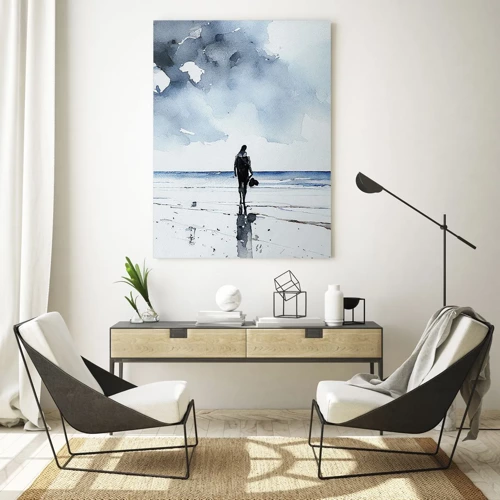 Impression sur verre - Image sur verre - Conversation avec la mer - 70x100 cm