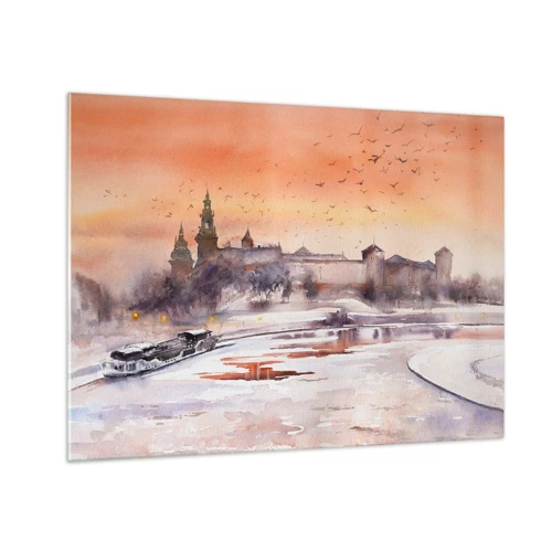 Impression sur verre - Image sur verre - Coucher de soleil royal - 70x50 cm