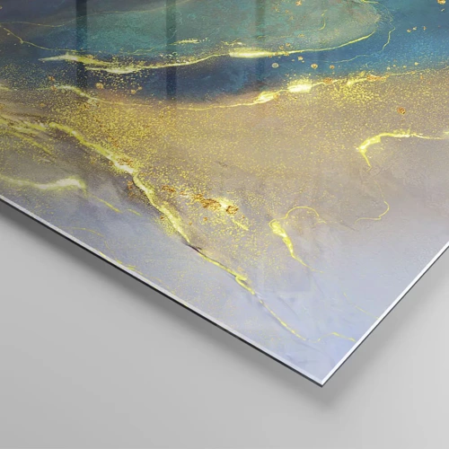 Impression sur verre - Image sur verre - Coulée d'or - 160x50 cm