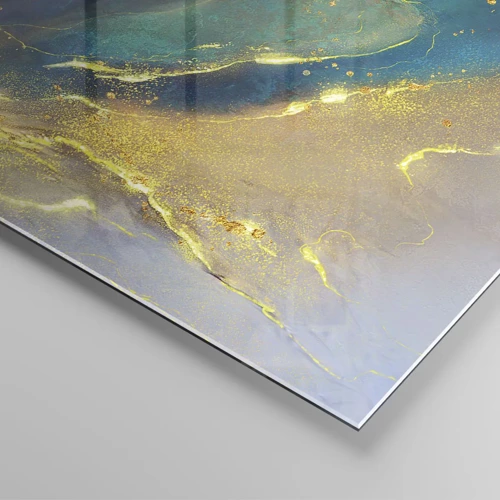 Impression sur verre - Image sur verre - Coulée d'or - 50x70 cm