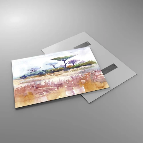 Impression sur verre - Image sur verre - Couleurs de savane - 100x70 cm