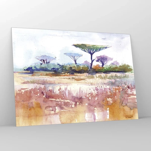 Impression sur verre - Image sur verre - Couleurs de savane - 100x70 cm