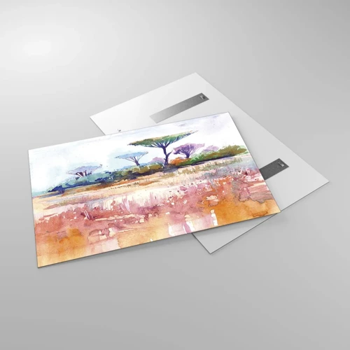 Impression sur verre - Image sur verre - Couleurs de savane - 120x80 cm