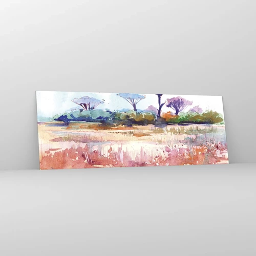 Impression sur verre - Image sur verre - Couleurs de savane - 140x50 cm