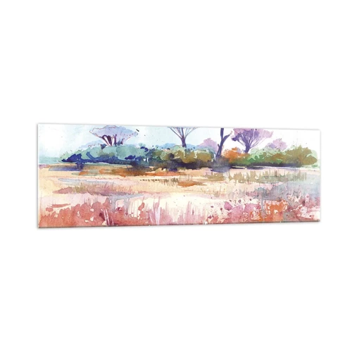 Impression sur verre - Image sur verre - Couleurs de savane - 160x50 cm