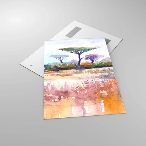 Impression sur verre - Image sur verre - Couleurs de savane - 70x100 cm