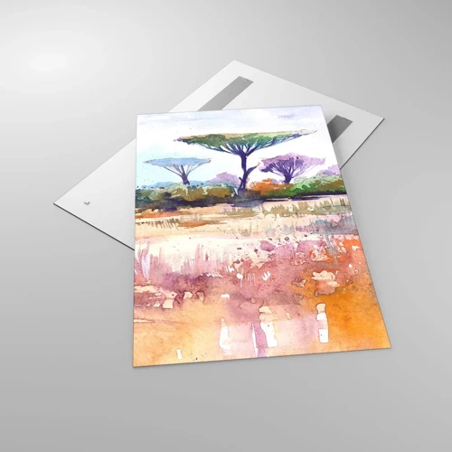 Impression sur verre - Image sur verre - Couleurs de savane - 80x120 cm