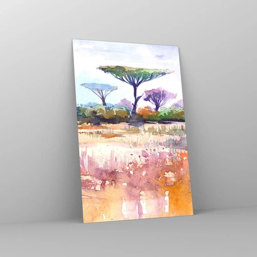 Impression sur verre - Image sur verre - Couleurs de savane - 80x120 cm