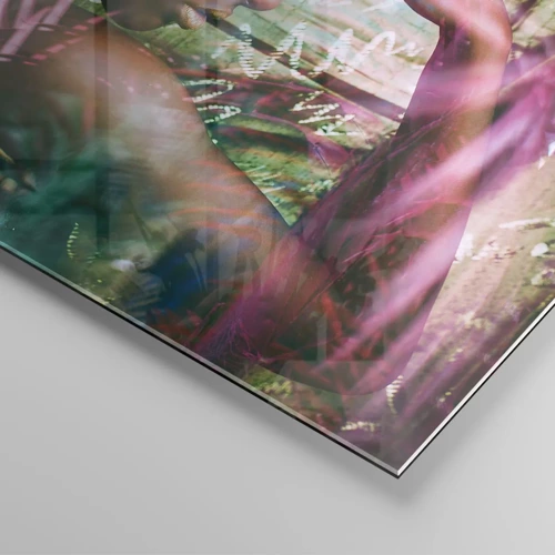 Impression sur verre - Image sur verre - Dame Nature dans la jungle - 160x50 cm