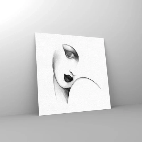 Impression sur verre - Image sur verre - Dans le style de Lempicka - 30x30 cm