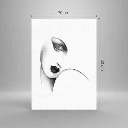 Impression sur verre - Image sur verre - Dans le style de Lempicka - 70x100 cm