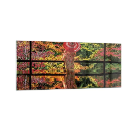 Impression sur verre - Image sur verre - Dans le temple de la nature - 100x40 cm