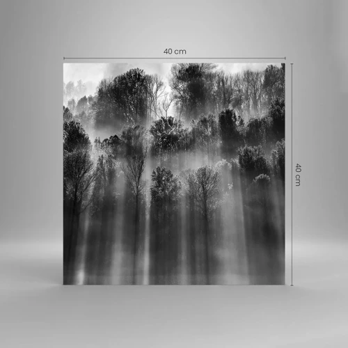 Impression sur verre - Image sur verre - Dans les flots de lumière - 40x40 cm