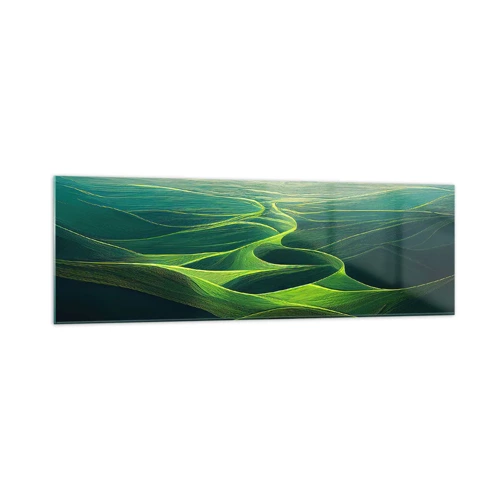 Impression sur verre - Image sur verre - Dans les vallées verdoyantes - 160x50 cm