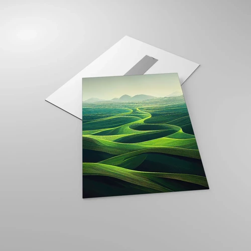 Impression sur verre - Image sur verre - Dans les vallées verdoyantes - 50x70 cm