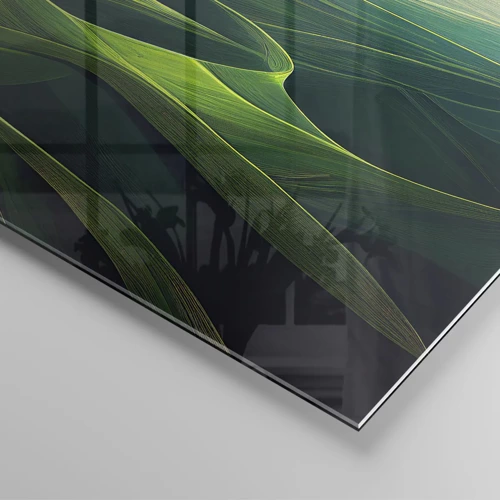 Impression sur verre - Image sur verre - Dans les vallées verdoyantes - 70x100 cm