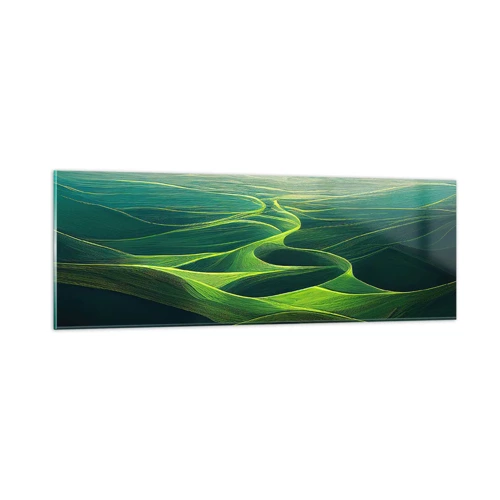 Impression sur verre - Image sur verre - Dans les vallées verdoyantes - 90x30 cm