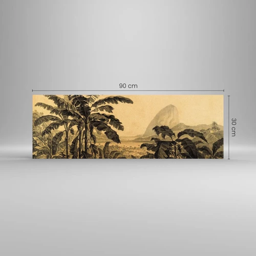 Impression sur verre - Image sur verre - Dans un climat colonial - 90x30 cm