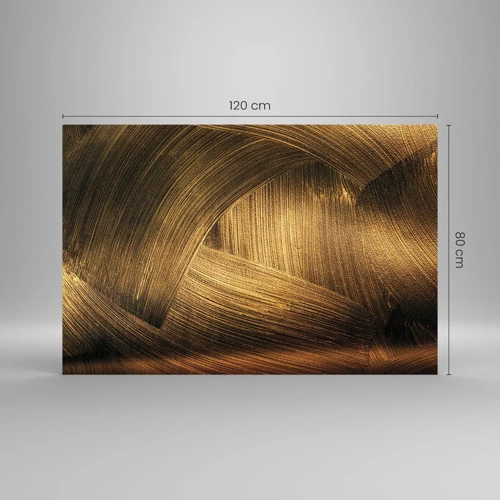 Impression sur verre - Image sur verre - Dans un labyrinthe en or - 120x80 cm