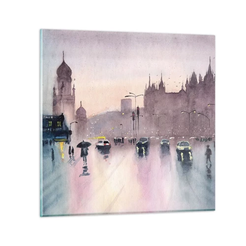 Impression sur verre - Image sur verre - Dans une brume pluvieuse - 60x60 cm