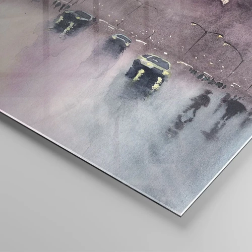 Impression sur verre - Image sur verre - Dans une brume pluvieuse - 60x60 cm