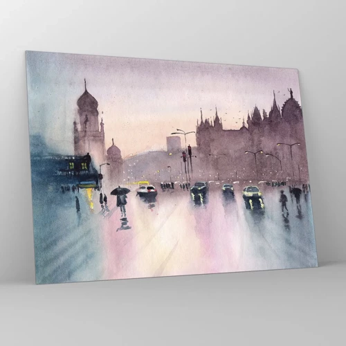 Impression sur verre - Image sur verre - Dans une brume pluvieuse - 70x50 cm