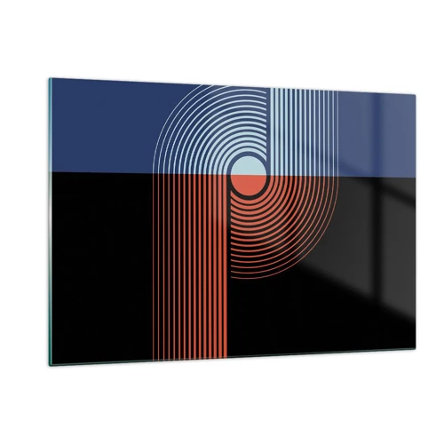 Impression sur verre - Image sur verre - Dans une étreinte géométrique - 120x80 cm