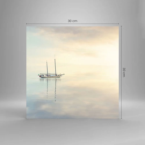 Impression sur verre - Image sur verre - Dans une mer de silence - 30x30 cm