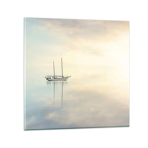 Impression sur verre - Image sur verre - Dans une mer de silence - 50x50 cm