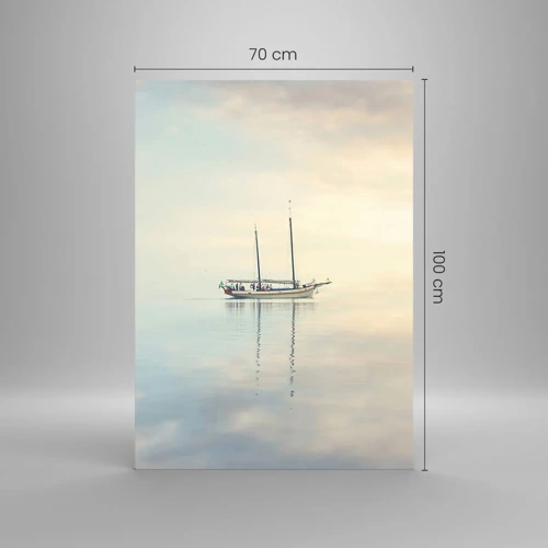 Impression sur verre - Image sur verre - Dans une mer de silence - 70x100 cm