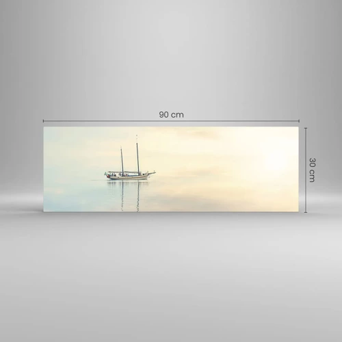 Impression sur verre - Image sur verre - Dans une mer de silence - 90x30 cm