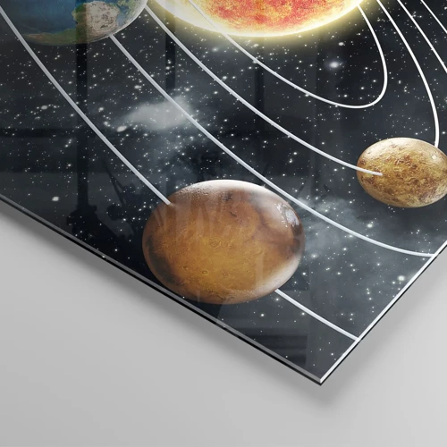 Impression sur verre - Image sur verre - Danse cosmique - 100x70 cm